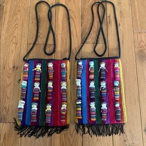 Colorful Worry-doll Crossbody Bags